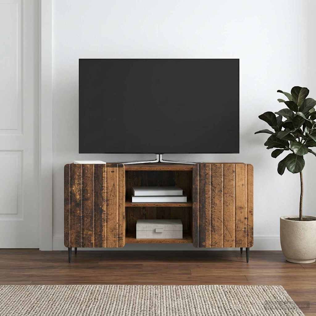 vidaXL Szafka pod telewizor Stare drewno 102 x 34,5 x 52 cm