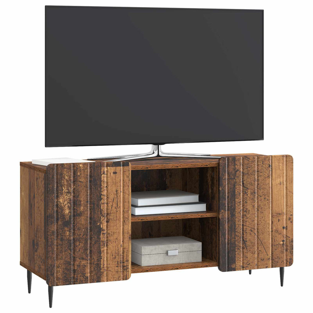 vidaXL Szafka pod telewizor Stare drewno 102 x 34,5 x 52 cm