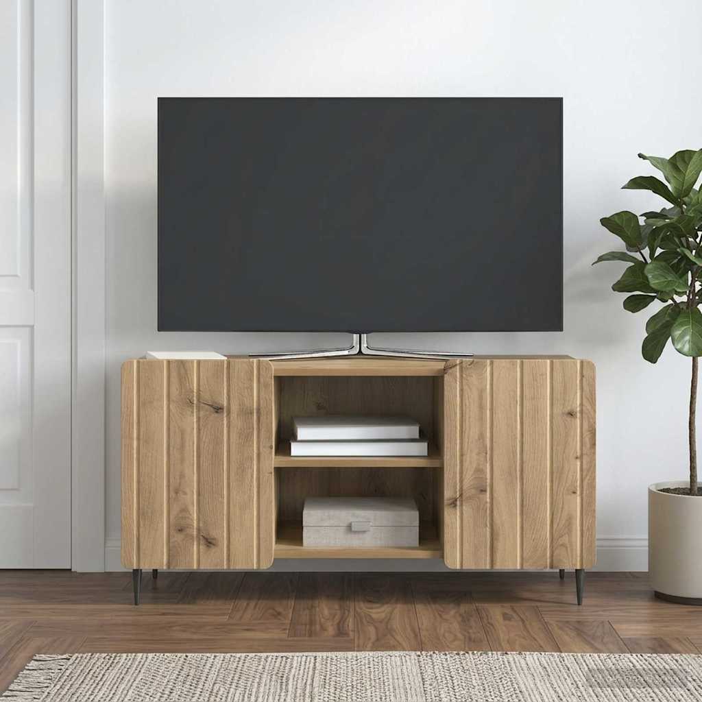 vidaXL Szafka pod telewizor 102 x 34,5 x 52 cm Dąb artisan