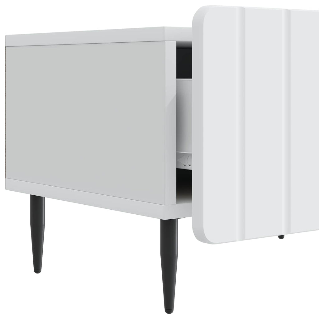 vidaXL Szafka pod telewizor z szufladą Biały 147 x 34,5 x 32 cm