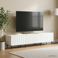 vidaXL Szafka pod telewizor z szufladą Biały 147 x 34,5 x 32 cm