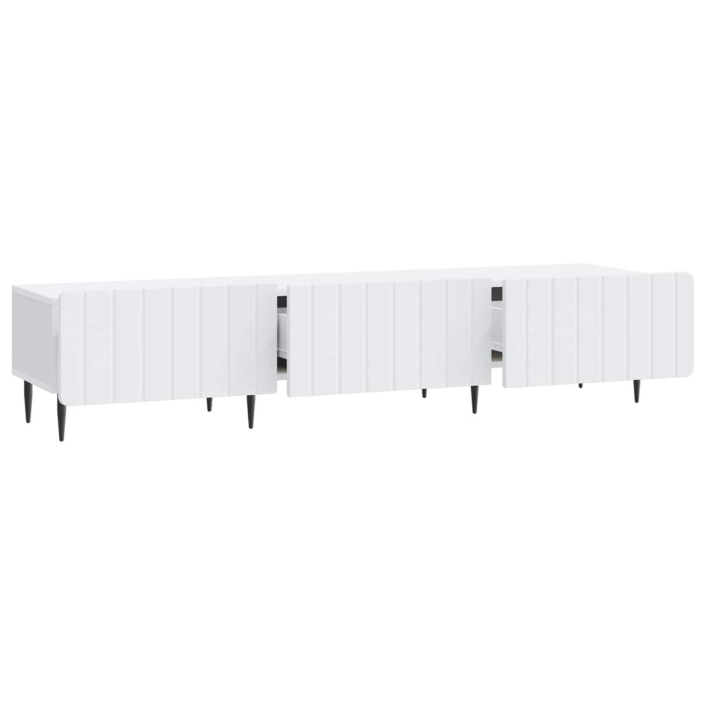 vidaXL Szafka pod telewizor z szufladą Biały 147 x 34,5 x 32 cm