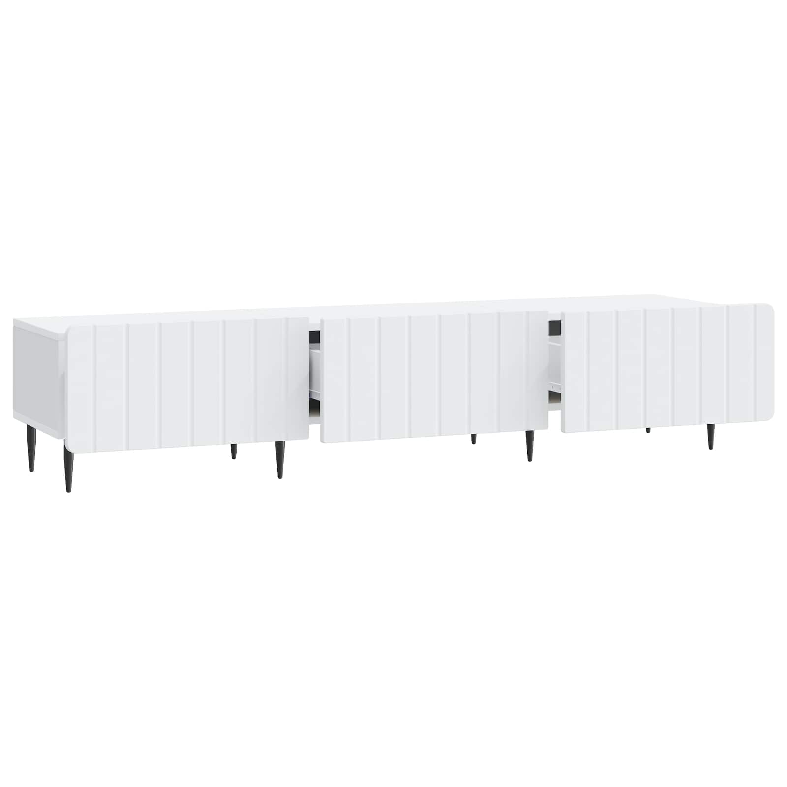 vidaXL Szafka pod telewizor z szufladą Biały 147 x 34,5 x 32 cm