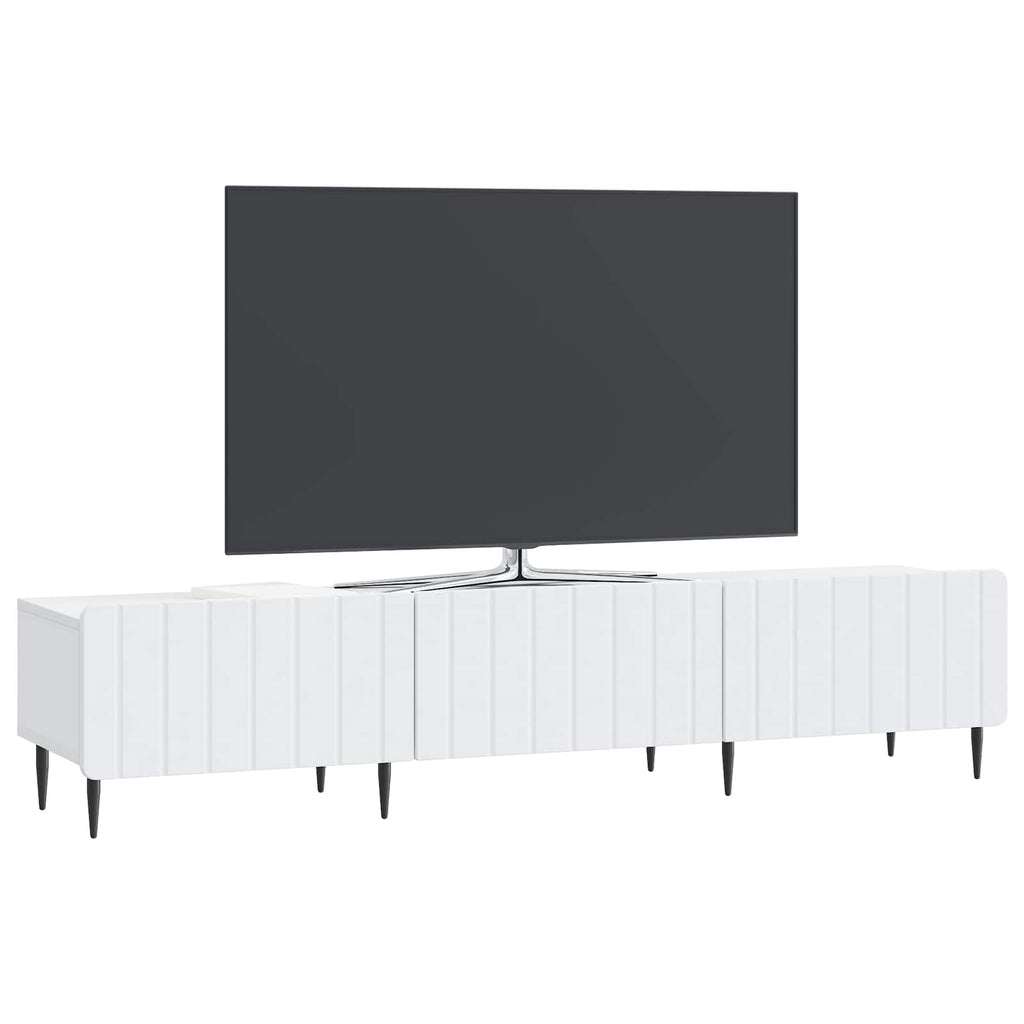 vidaXL Szafka pod telewizor z szufladą Biały 147 x 34,5 x 32 cm
