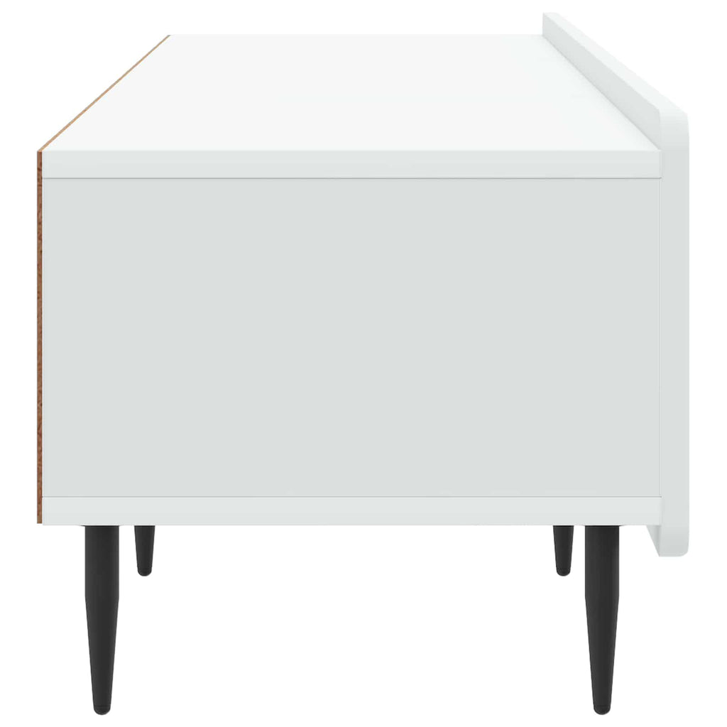 vidaXL Szafka pod telewizor z szufladą Biały 147 x 34,5 x 32 cm