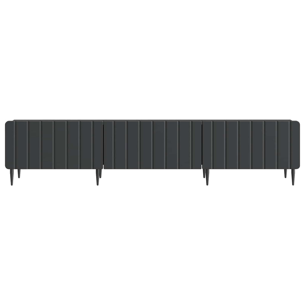 vidaXL Szafka pod telewizor z szufladą Czarny 147 x 34,5 x 32 cm