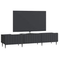 vidaXL Szafka pod telewizor z szufladą Czarny 147 x 34,5 x 32 cm