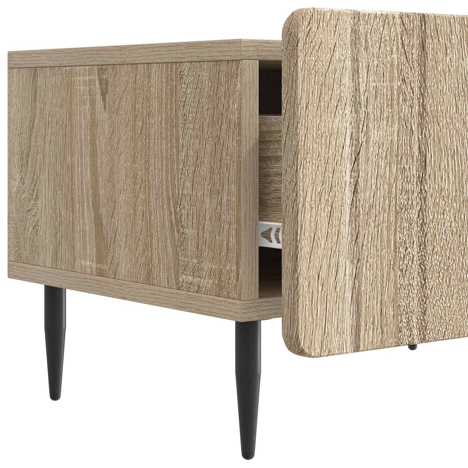 vidaXL Szafka pod telewizor z szufladą dąb Sonoma 147 x 34,5 x 32 cm