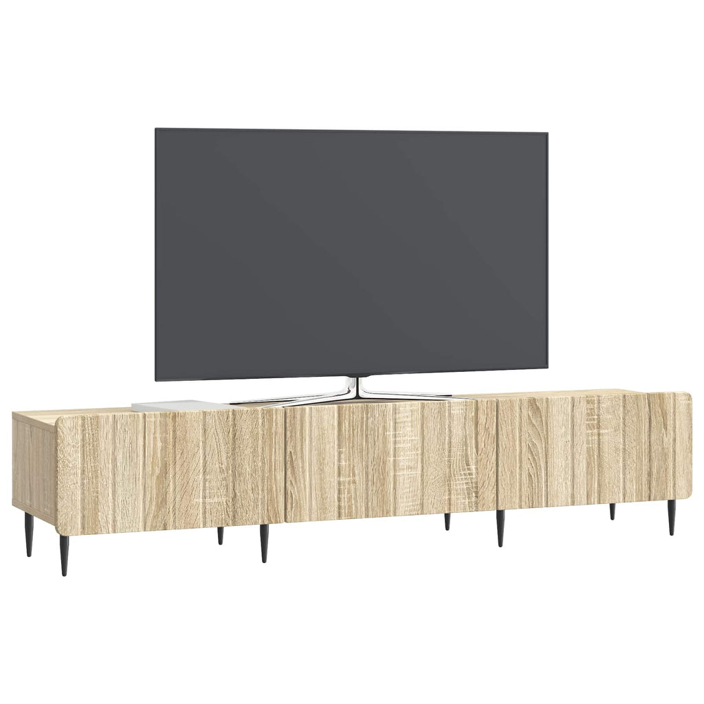 vidaXL Szafka pod telewizor z szufladą dąb Sonoma 147 x 34,5 x 32 cm