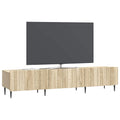 vidaXL Szafka pod telewizor z szufladą dąb Sonoma 147 x 34,5 x 32 cm