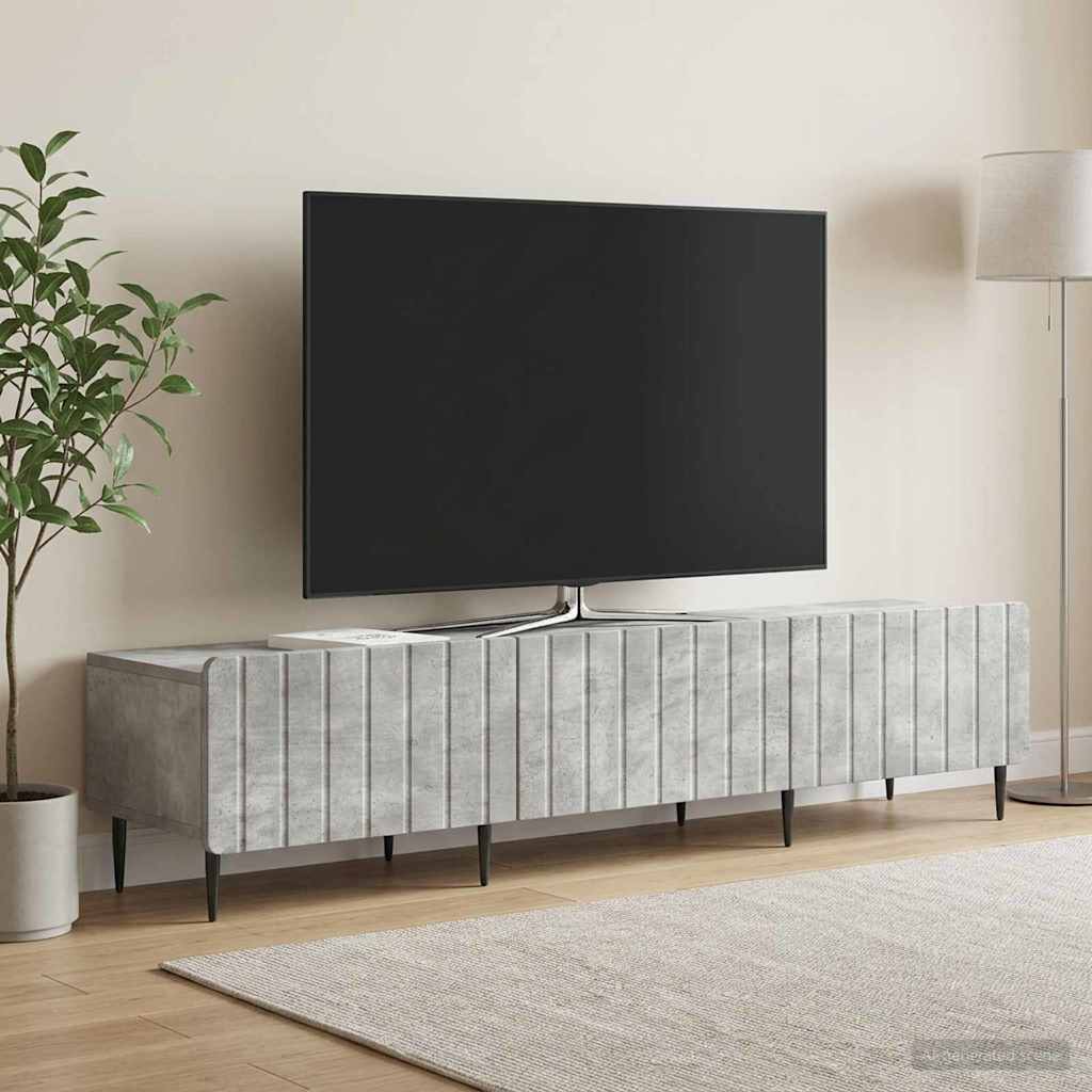 vidaXL Szafka pod telewizor Betonowy szary 147 x 34,5 x 32 cm