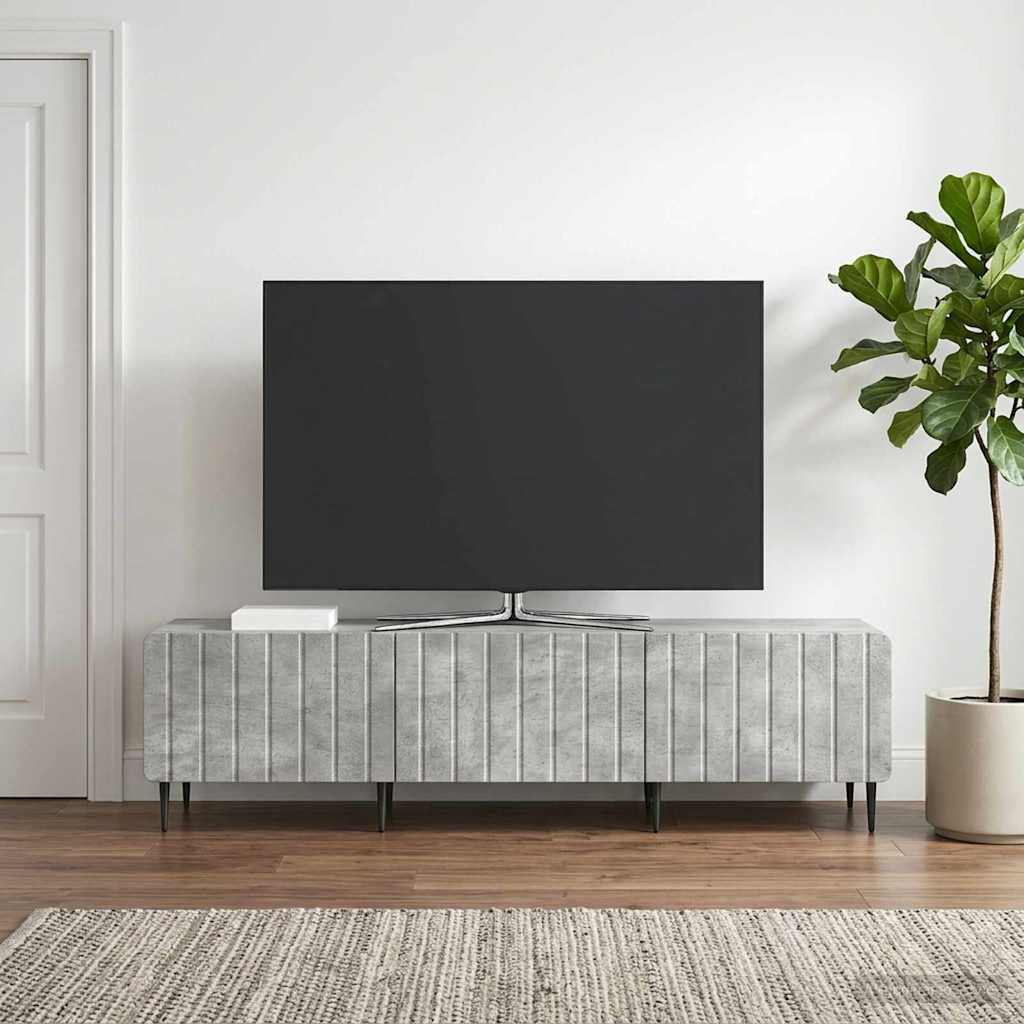 vidaXL Szafka pod telewizor Betonowy szary 147 x 34,5 x 32 cm