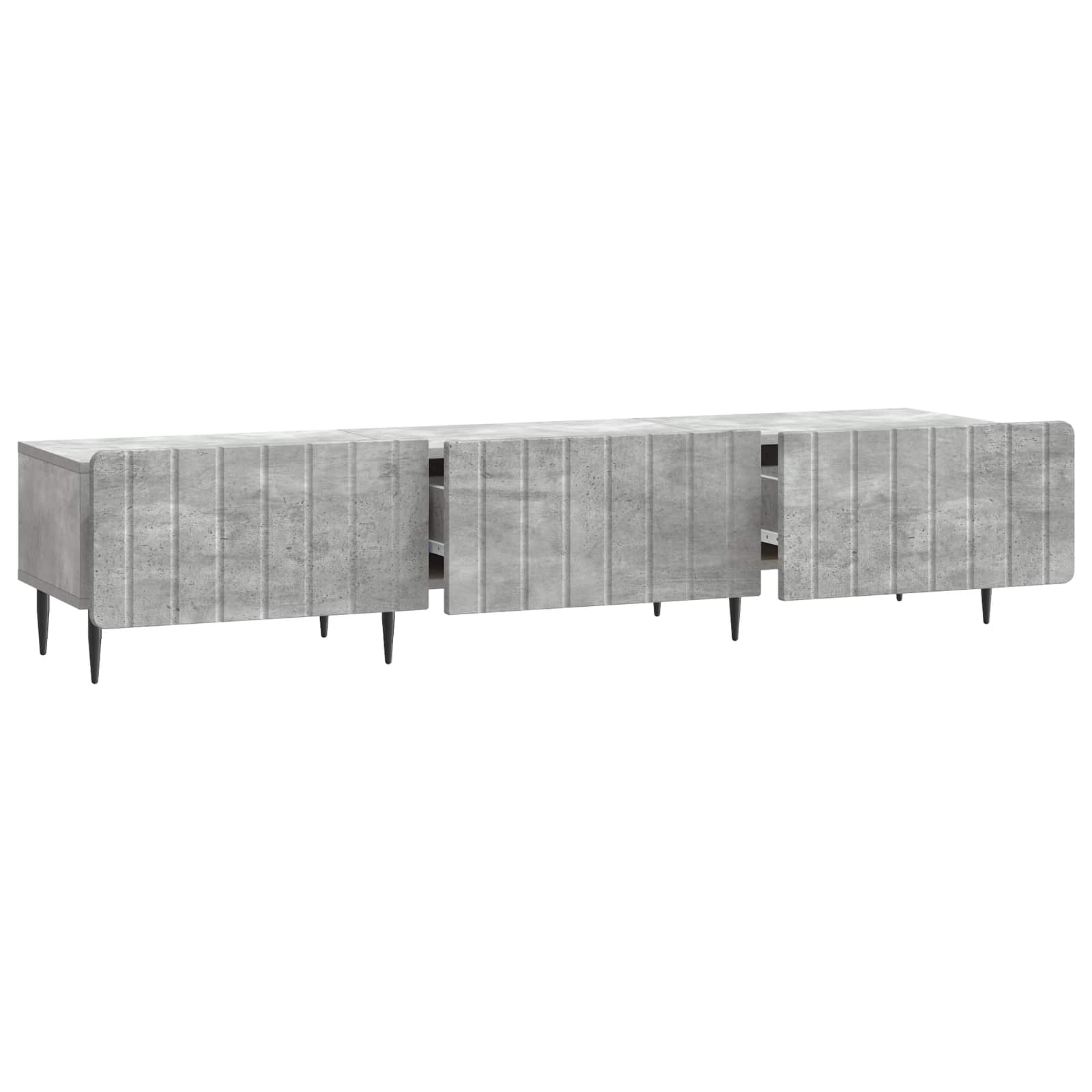 vidaXL Szafka pod telewizor Betonowy szary 147 x 34,5 x 32 cm