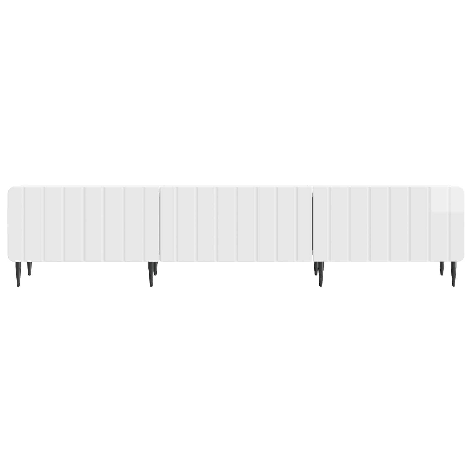 vidaXL Szafka pod telewizor Biały wysoki połysk 147 x 34,5 x 32 cm