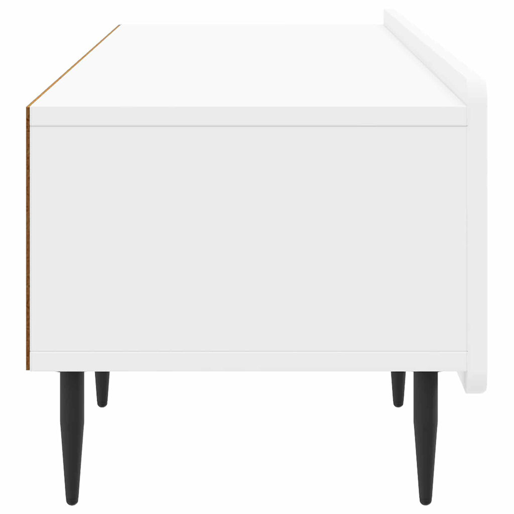 vidaXL Szafka pod telewizor Biały wysoki połysk 147 x 34,5 x 32 cm