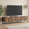 vidaXL Szafka pod telewizor z szufladą Dąb wędzony 147 x 34,5 x 32 cm