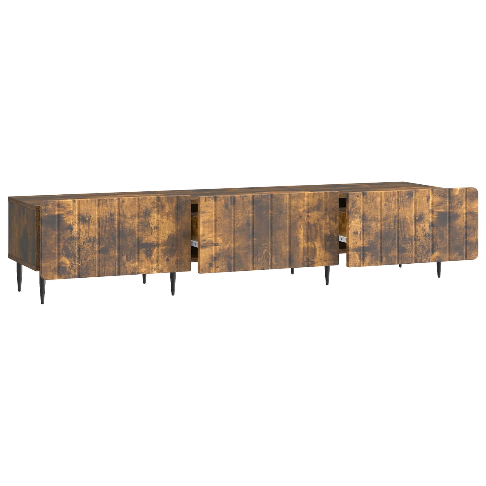 vidaXL Szafka pod telewizor z szufladą Dąb wędzony 147 x 34,5 x 32 cm