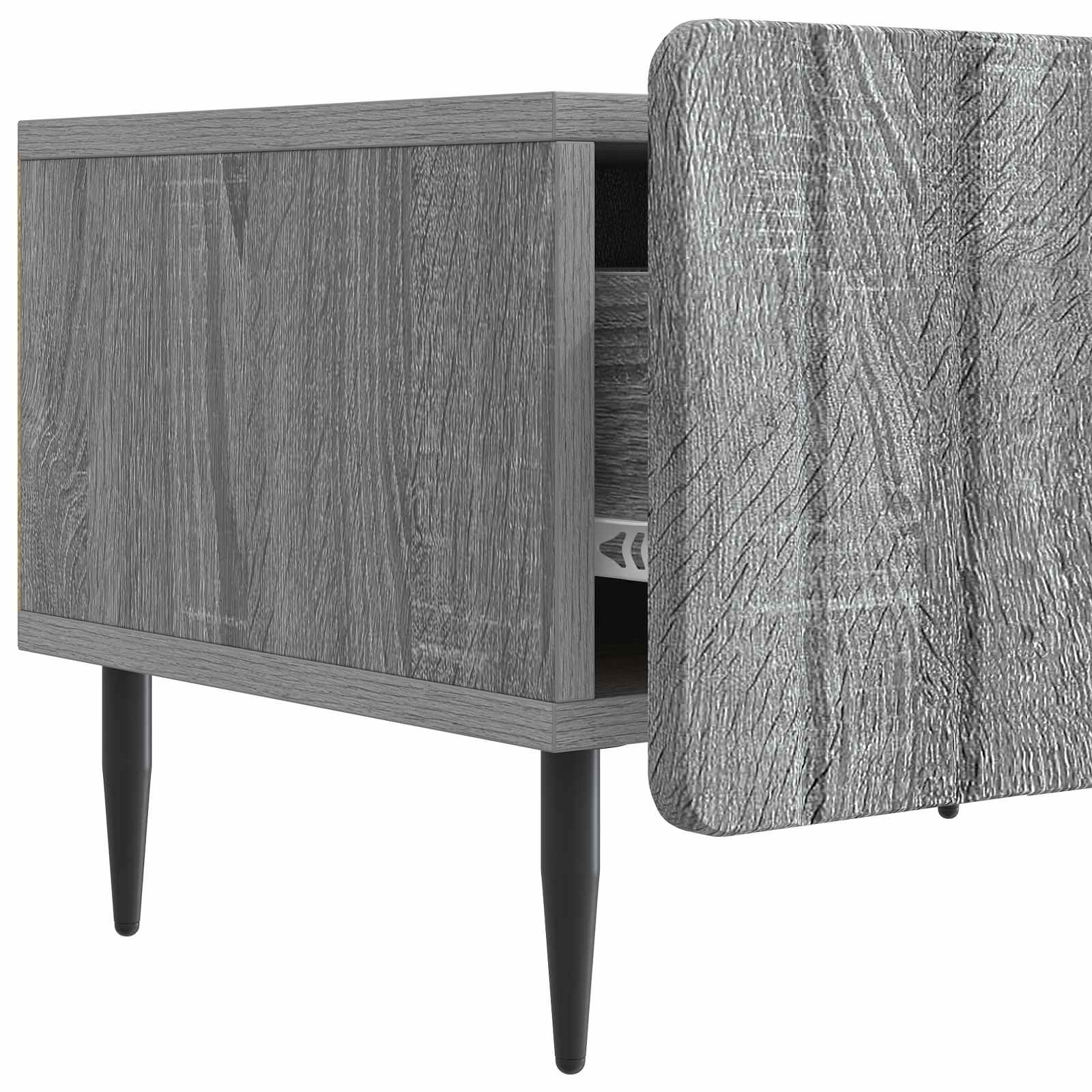 vidaXL Szafka pod telewizor z szufladą Szary Sonoma 147 x 34,5 x 32 cm