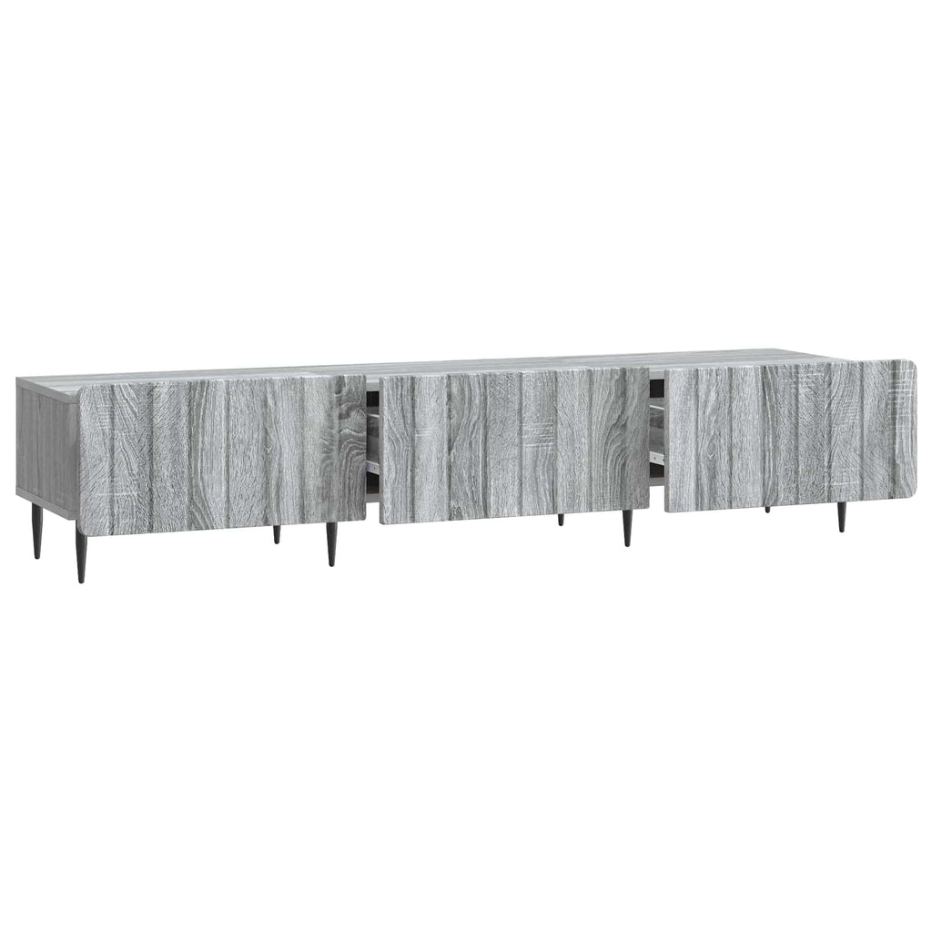 vidaXL Szafka pod telewizor z szufladą Szary Sonoma 147 x 34,5 x 32 cm
