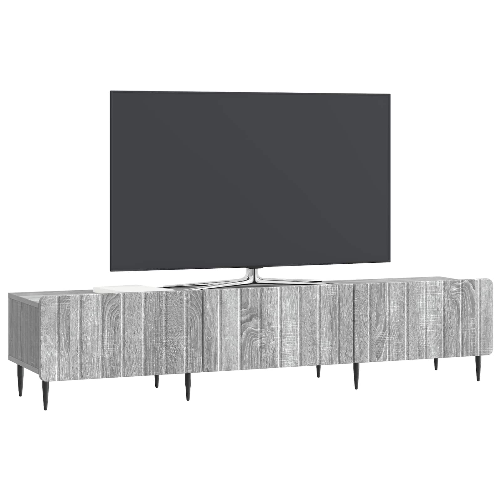 vidaXL Szafka pod telewizor z szufladą Szary Sonoma 147 x 34,5 x 32 cm