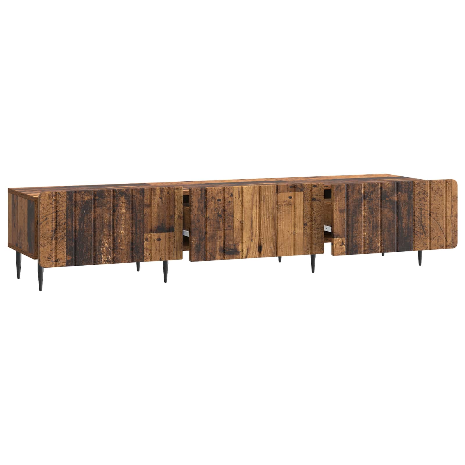 vidaXL Szafka pod telewizor z szufladą Stare drewno 147 x 34,5 x 32 cm