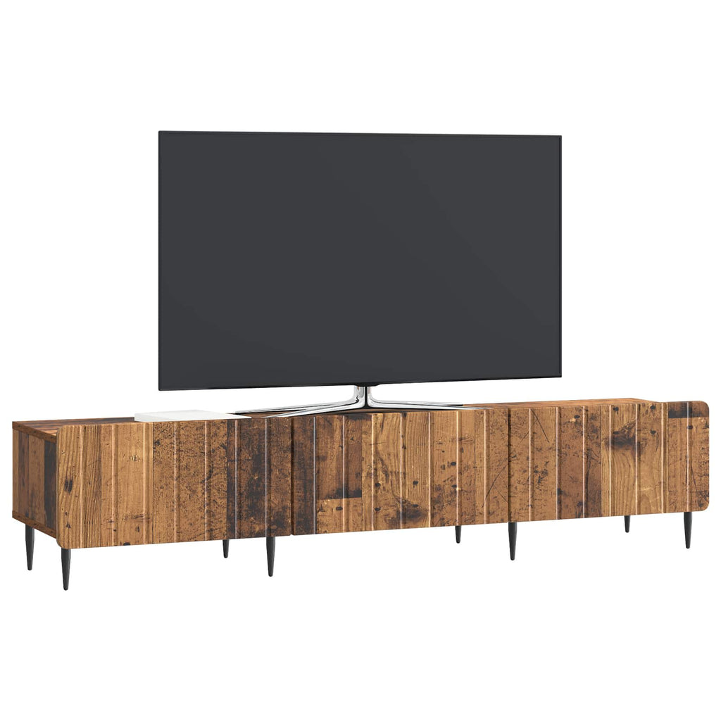 vidaXL Szafka pod telewizor z szufladą Stare drewno 147 x 34,5 x 32 cm