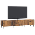 vidaXL Szafka pod telewizor z szufladą Stare drewno 147 x 34,5 x 32 cm