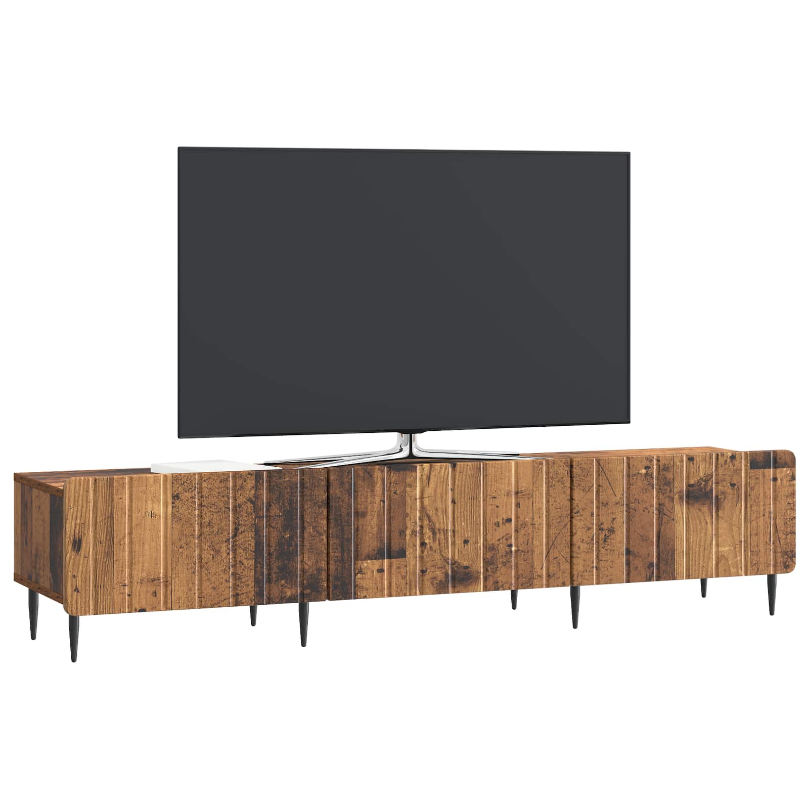 vidaXL Szafka pod telewizor z szufladą Stare drewno 147 x 34,5 x 32 cm