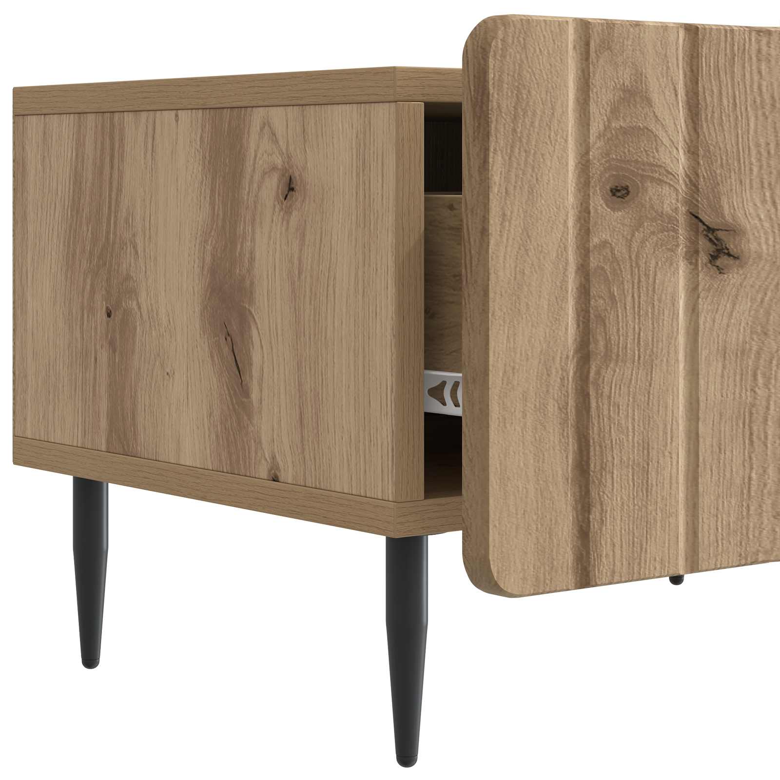 vidaXL Szafka pod telewizor z szufladą Dąb artisan 147 x 34,5 x 32 cm
