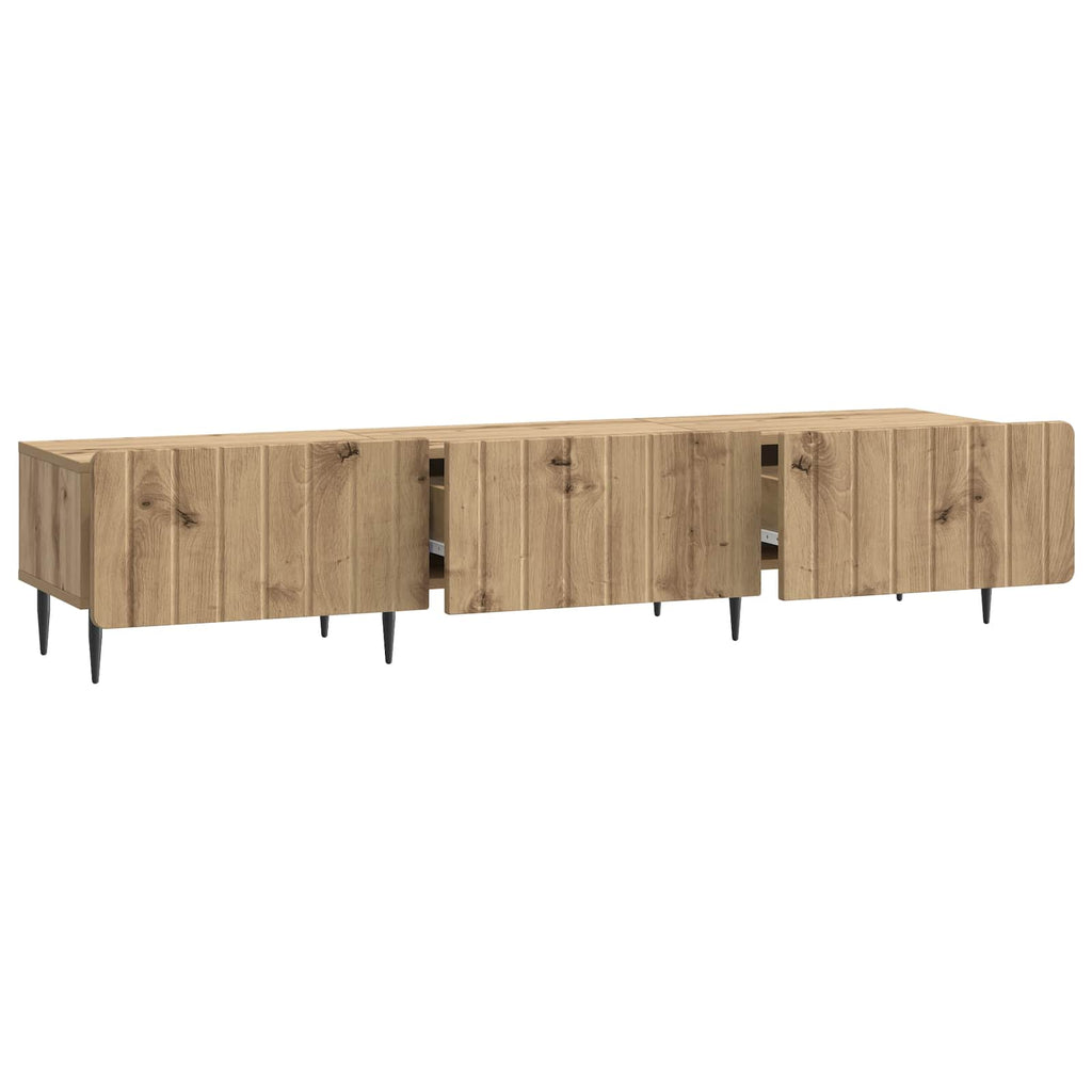 vidaXL Szafka pod telewizor z szufladą Dąb artisan 147 x 34,5 x 32 cm