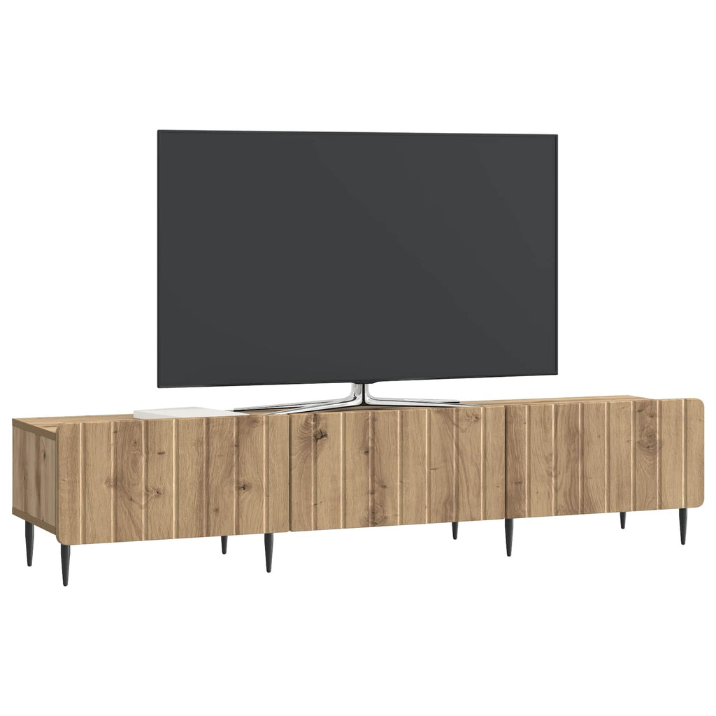 vidaXL Szafka pod telewizor z szufladą Dąb artisan 147 x 34,5 x 32 cm
