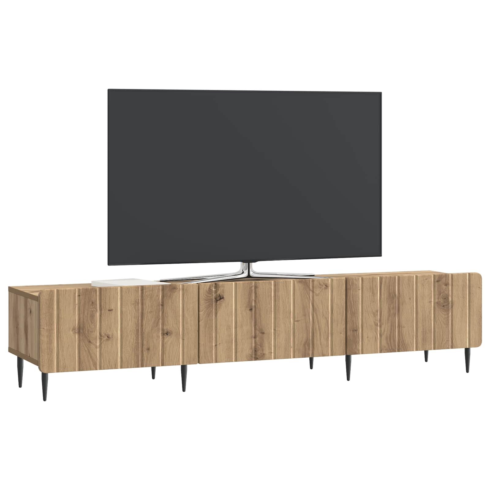 vidaXL Szafka pod telewizor z szufladą Dąb artisan 147 x 34,5 x 32 cm