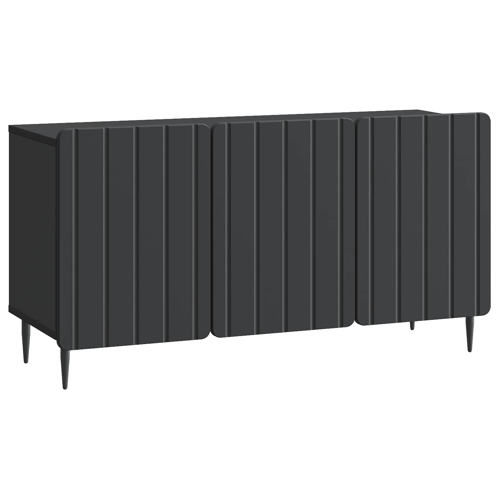 vidaXL Szafka pod telewizor Czarny 99 x 34,5 x 52 cm