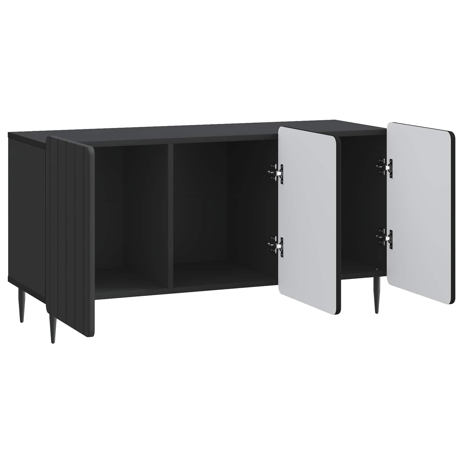 vidaXL Szafka pod telewizor Czarny 99 x 34,5 x 52 cm