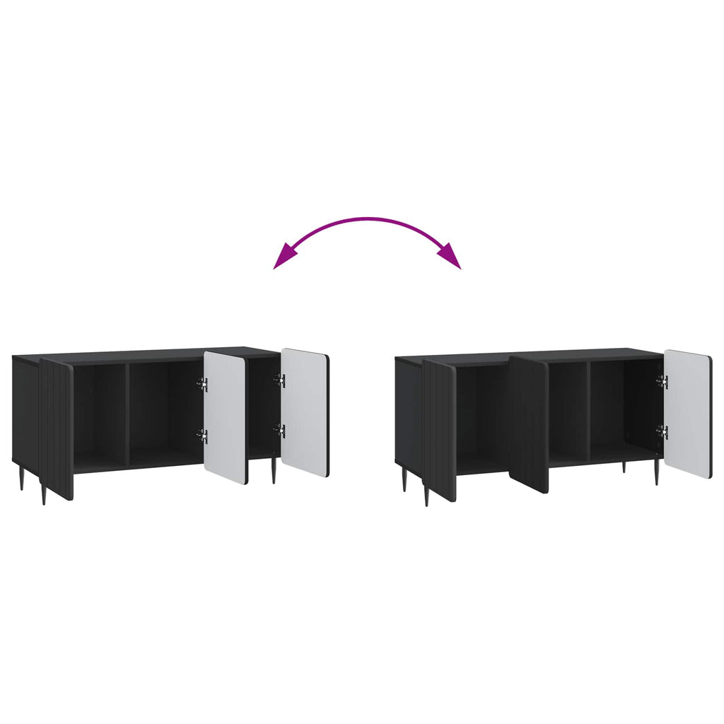 vidaXL Szafka pod telewizor Czarny 99 x 34,5 x 52 cm