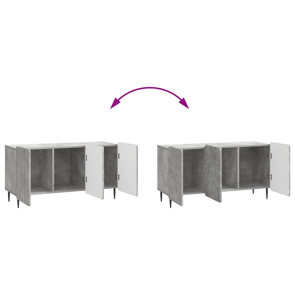 vidaXL Szafka pod telewizor Betonowy szary 99 x 34,5 x 52 cm