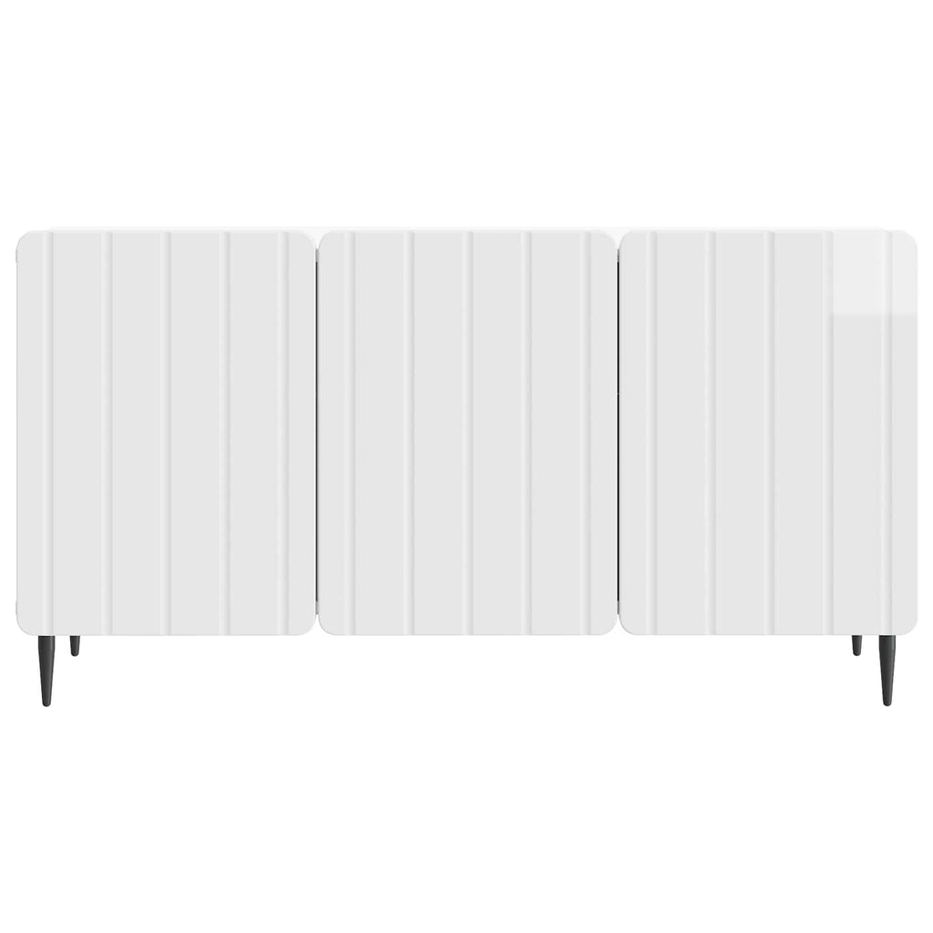 vidaXL Szafka pod telewizor Biały wysoki połysk 99 x 34,5 x 52 cm