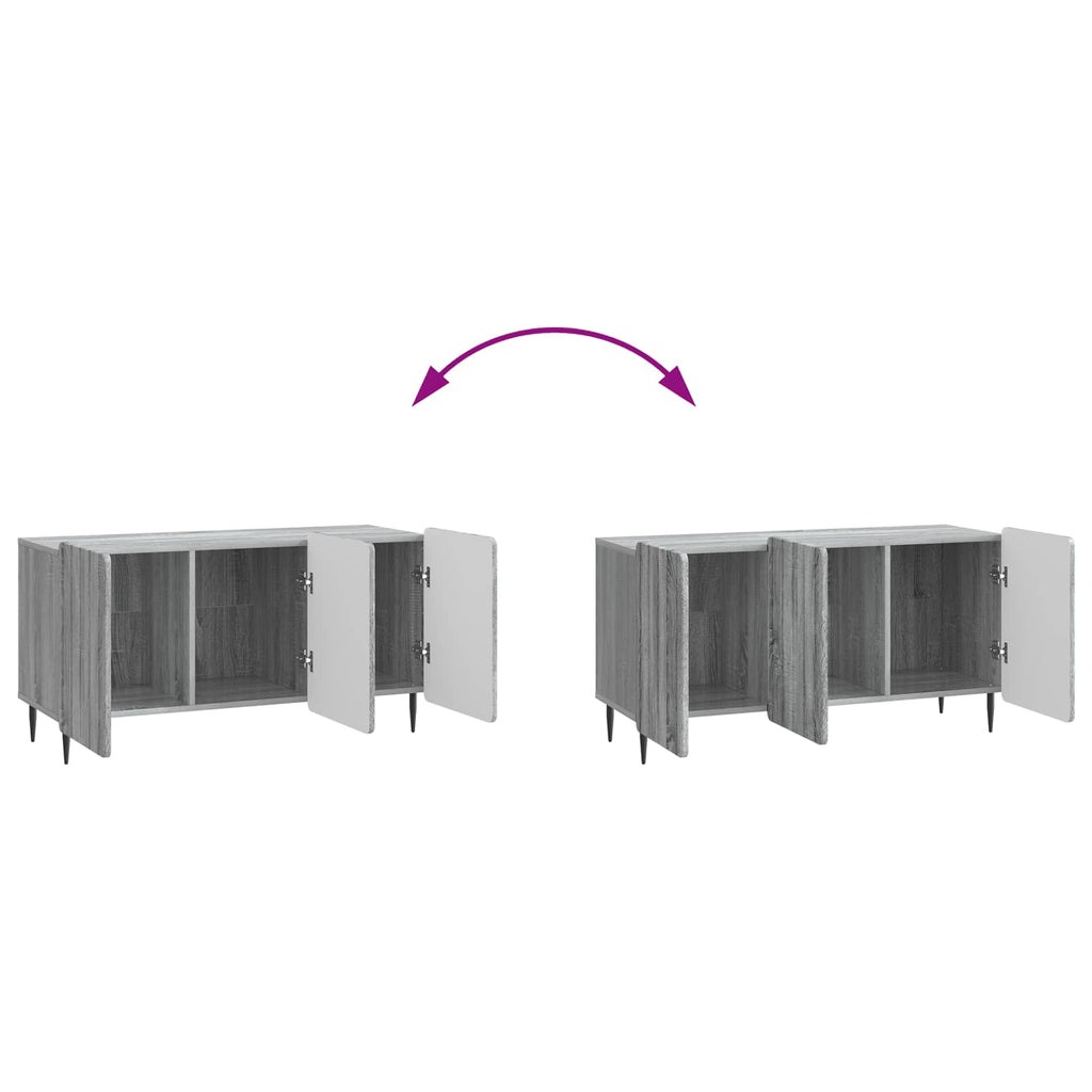 vidaXL Szafka pod telewizor Szary Sonoma 99 x 34,5 x 52 cm