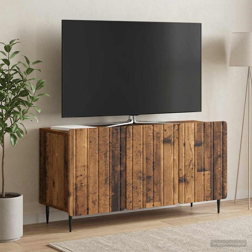 vidaXL Szafka pod telewizor Stare drewno 99 x 34,5 x 52 cm