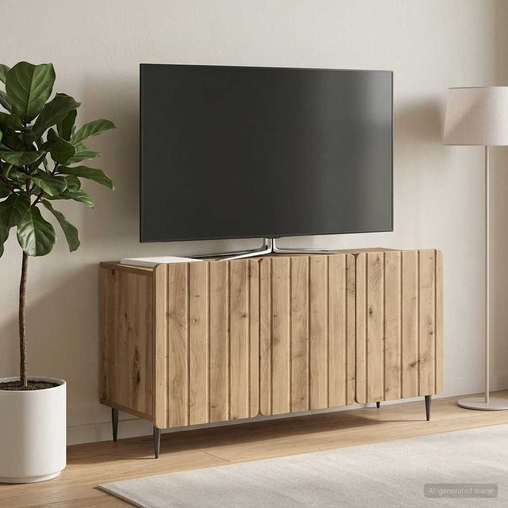 vidaXL Szafka pod telewizor 99 x 34,5 x 52 cm Dąb artisan