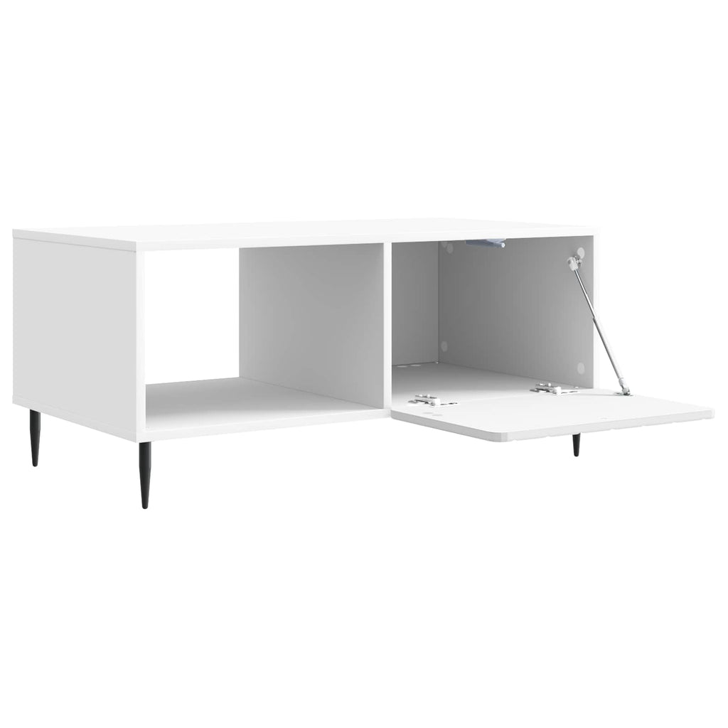 vidaXL Stolik kawowy Biały 90 x 50 x 40 cm Drewno inżynieryjne