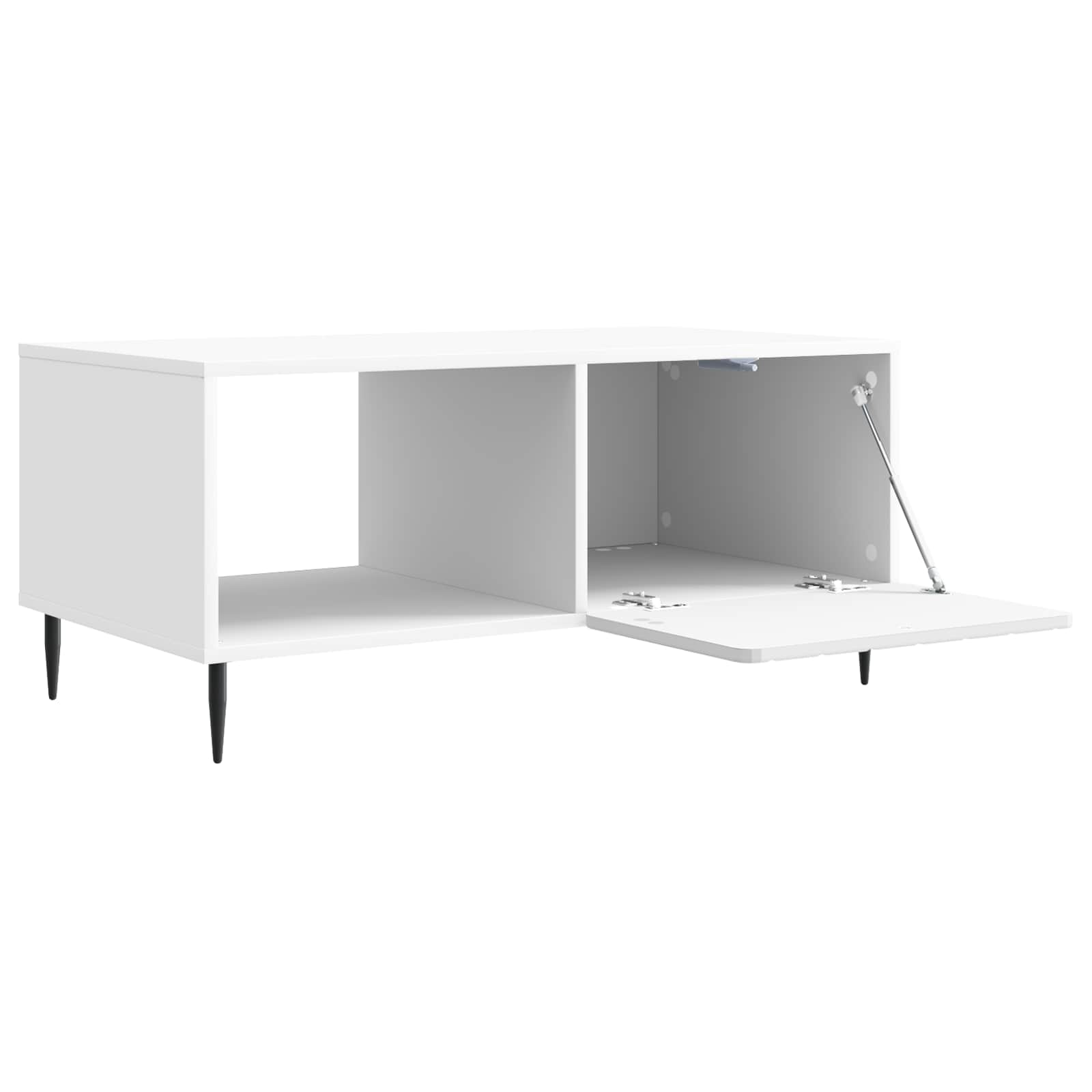 vidaXL Stolik kawowy Biały 90 x 50 x 40 cm Drewno inżynieryjne