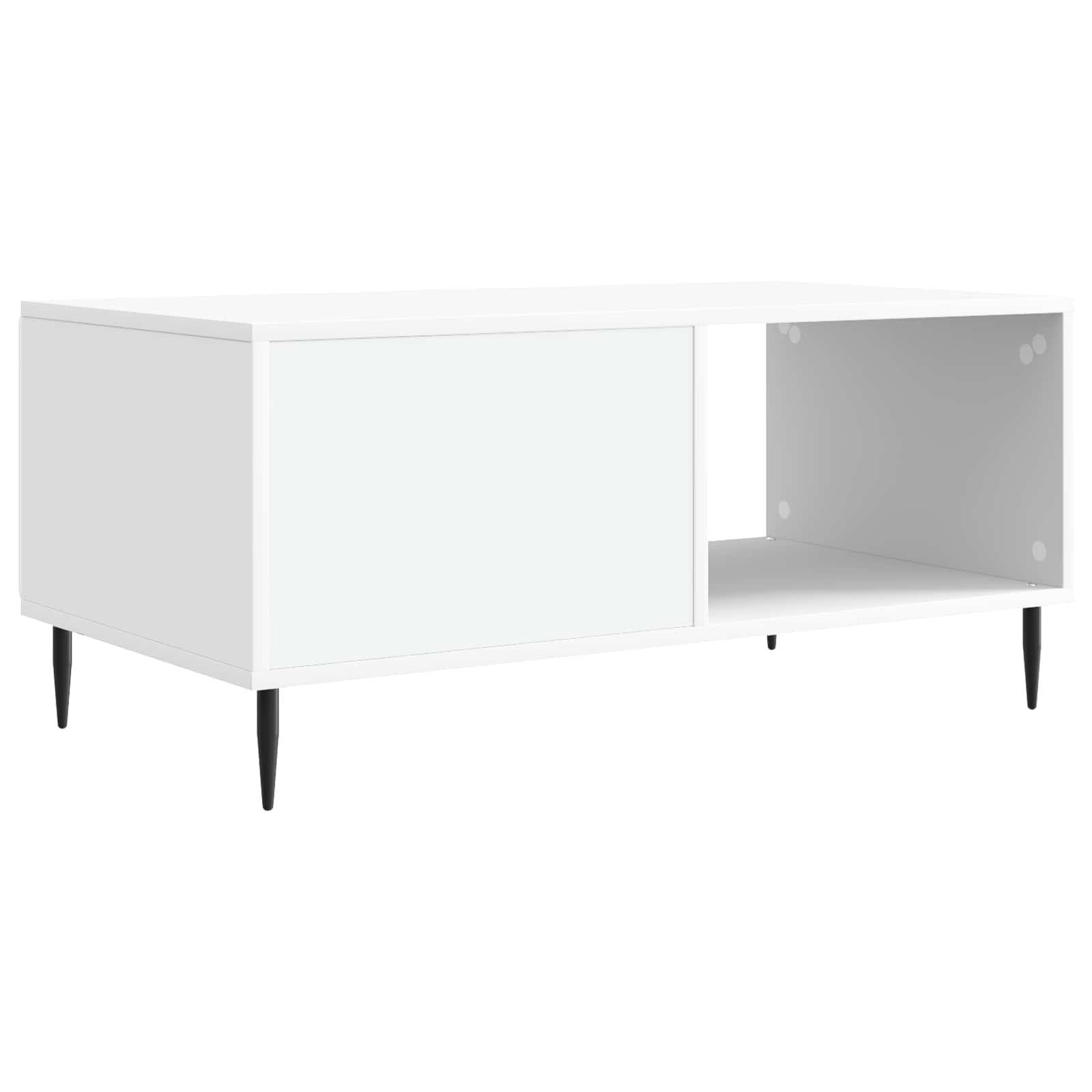 vidaXL Stolik kawowy Biały 90 x 50 x 40 cm Drewno inżynieryjne