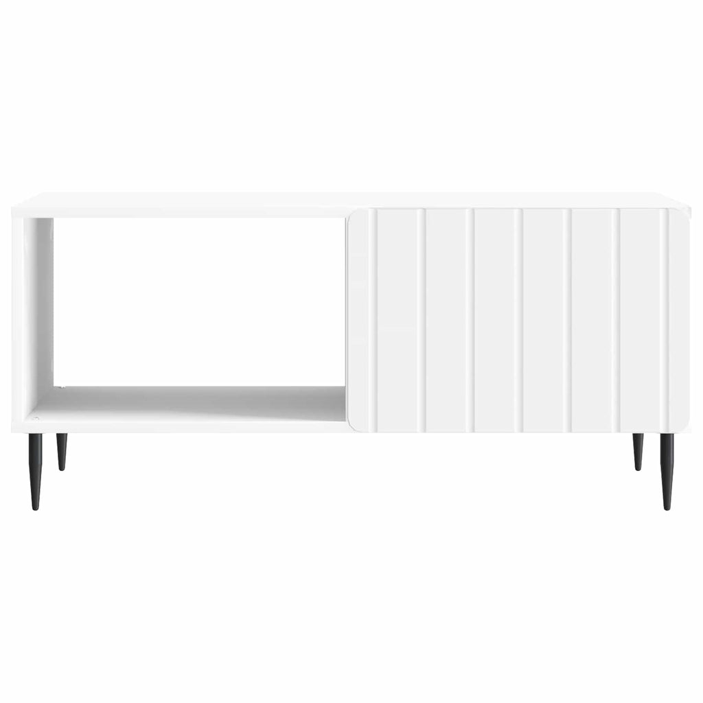 vidaXL Stolik kawowy Biały 90 x 50 x 40 cm Drewno inżynieryjne