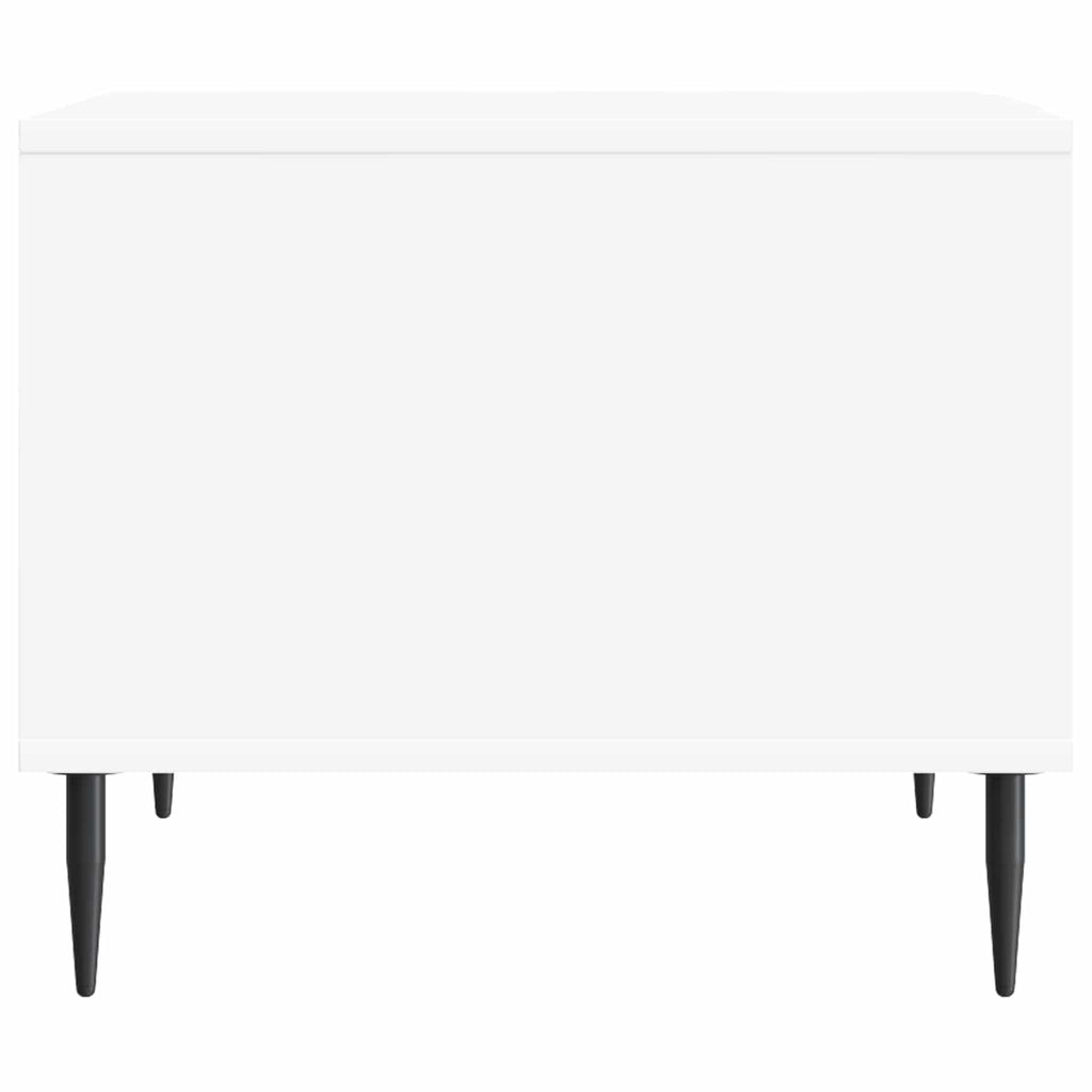 vidaXL Stolik kawowy Biały 90 x 50 x 40 cm Drewno inżynieryjne