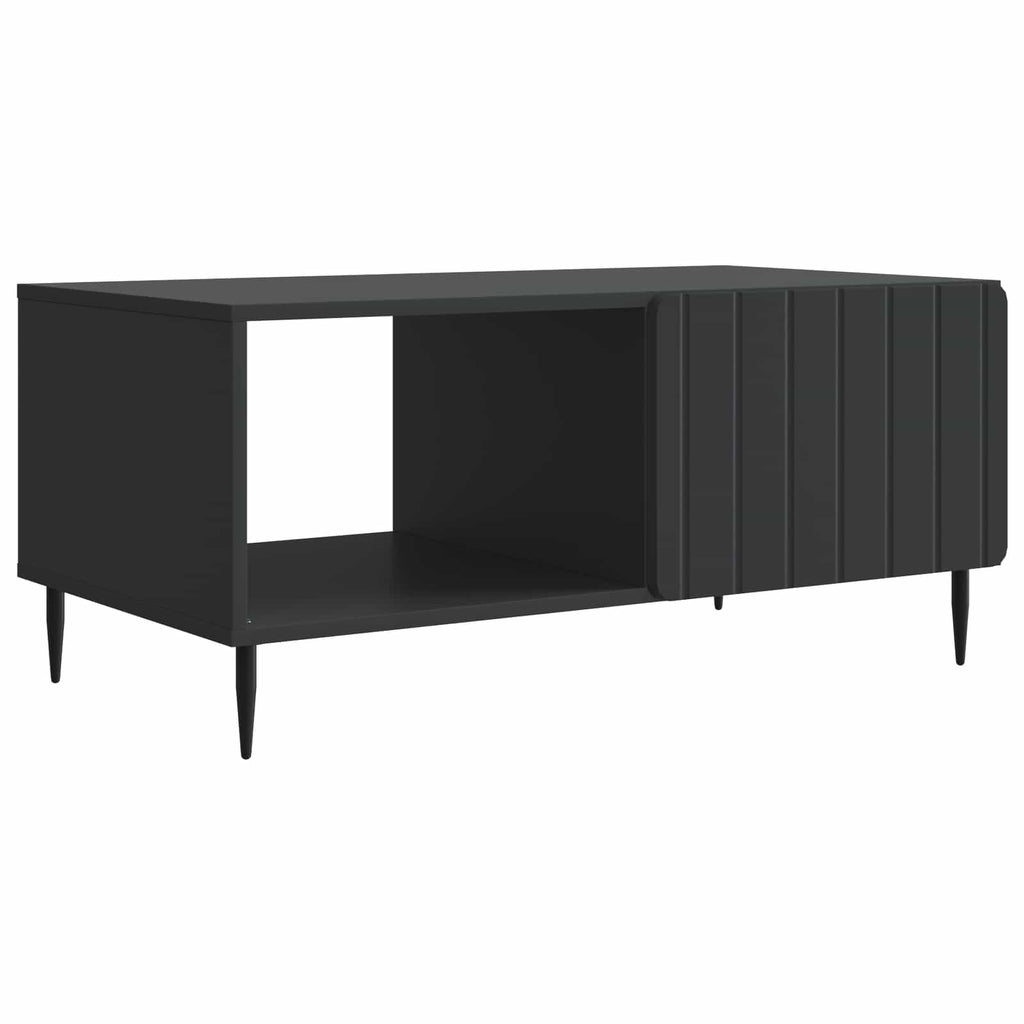 vidaXL Stolik kawowy Czarny 90 x 50 x 40 cm Drewno inżynieryjne