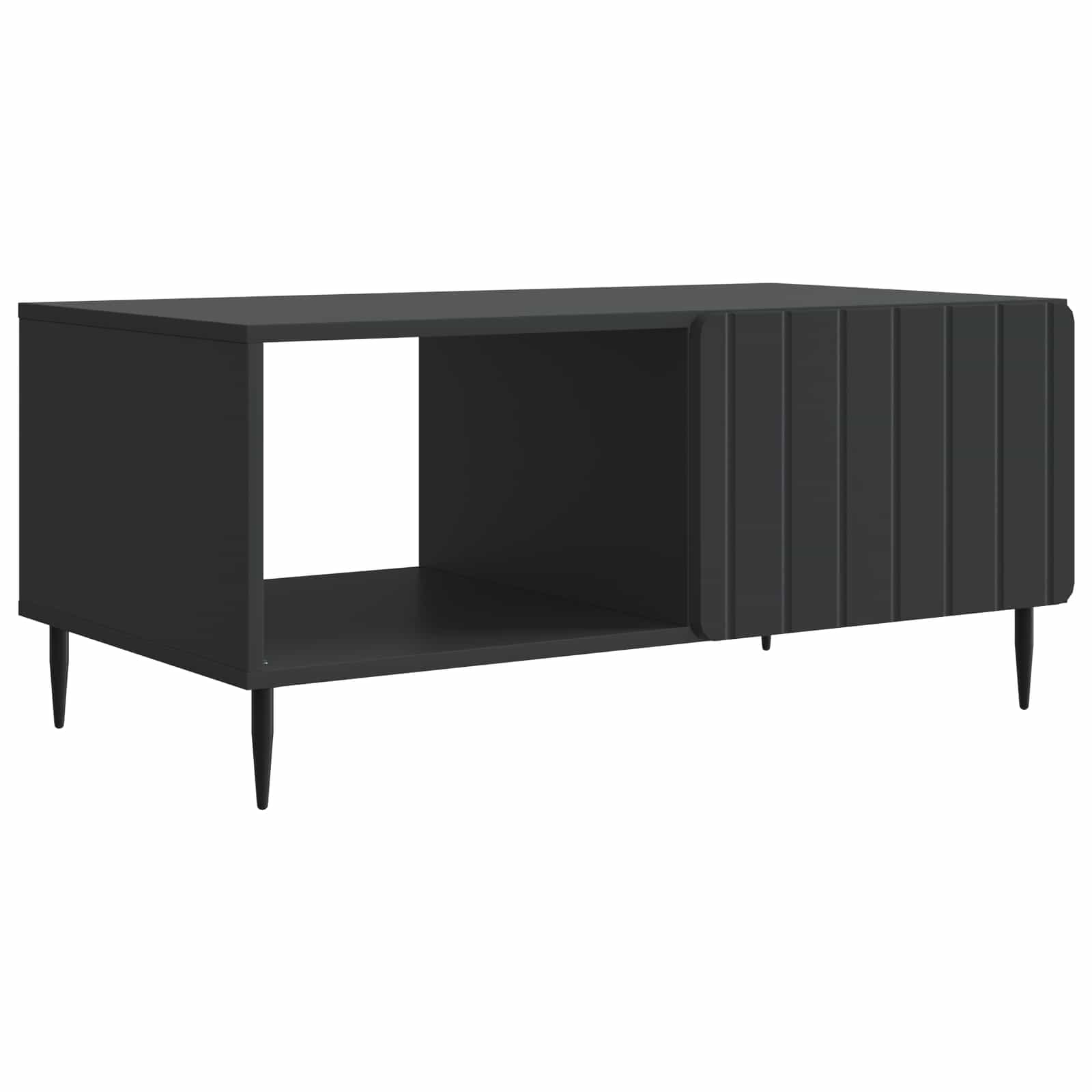 vidaXL Stolik kawowy Czarny 90 x 50 x 40 cm Drewno inżynieryjne