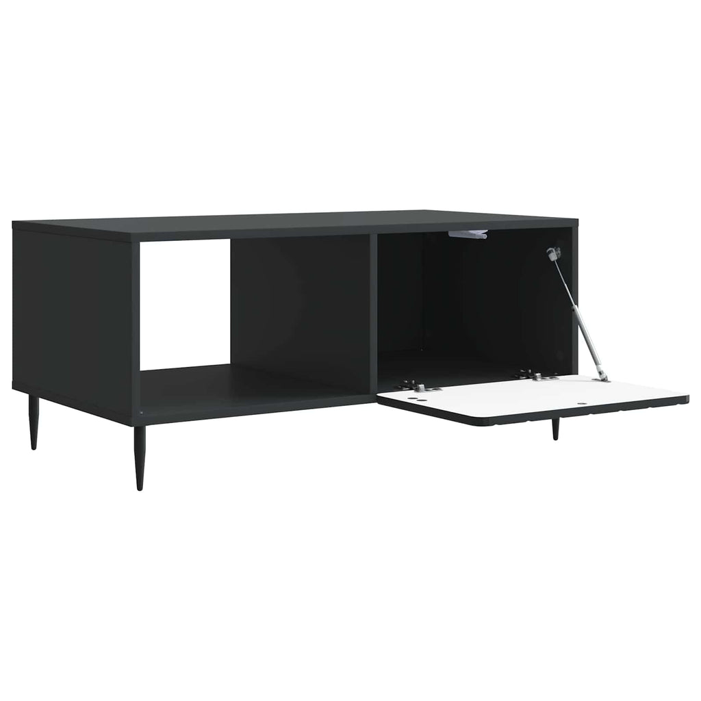 vidaXL Stolik kawowy Czarny 90 x 50 x 40 cm Drewno inżynieryjne