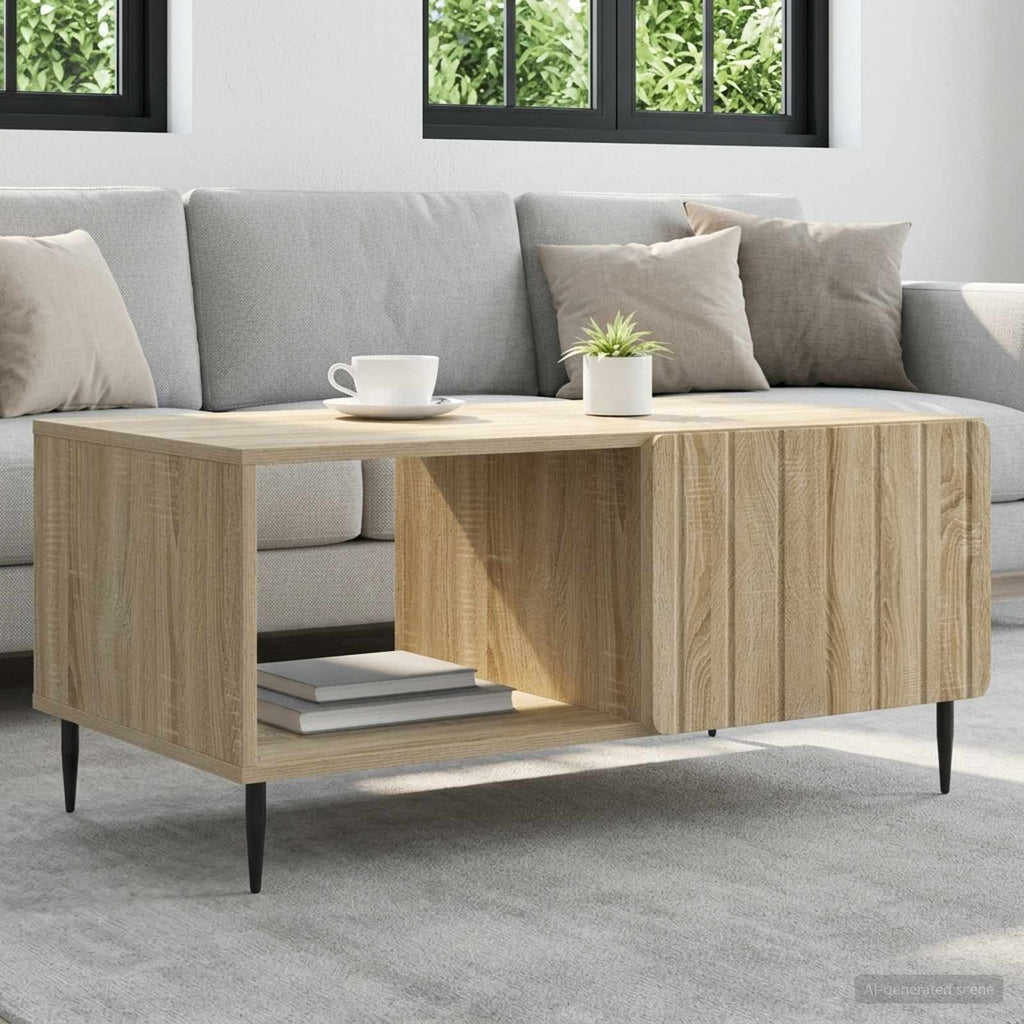 vidaXL Stolik kawowy dąb Sonoma 90 x 50 x 40 cm Drewno inżynieryjne