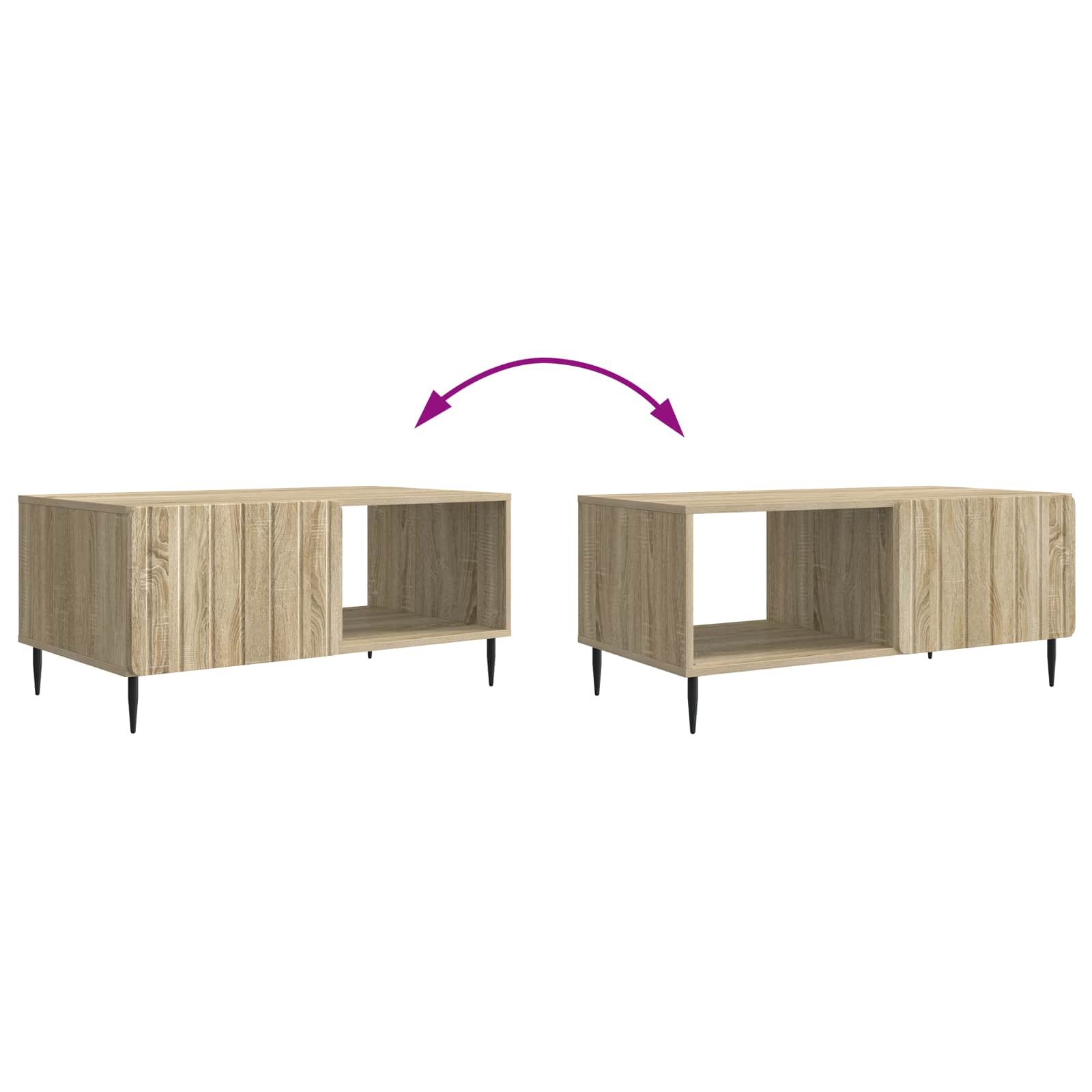 vidaXL Stolik kawowy dąb Sonoma 90 x 50 x 40 cm Drewno inżynieryjne